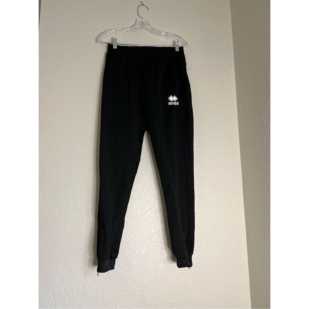 NWT Errea Vanessa Track Pants Black Slip Pockets Athletic Sport Women S